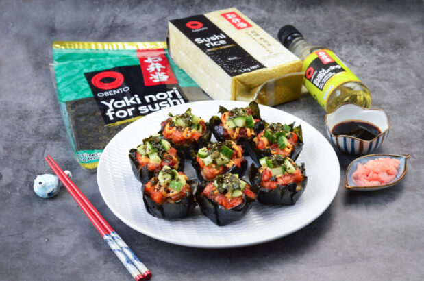Salmon Sushi Bites